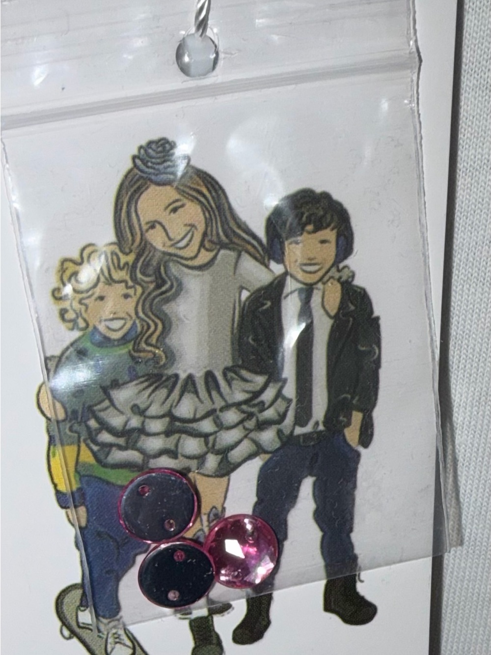 Lola and the Boys Pink Crystal Rhinestone Swiftie Tee sz. 8 NWT - Picture 4 of 6